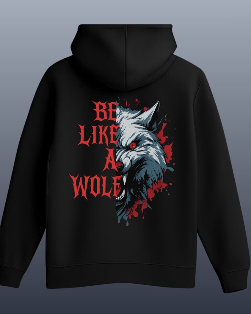Wolf Printed Hoodie
